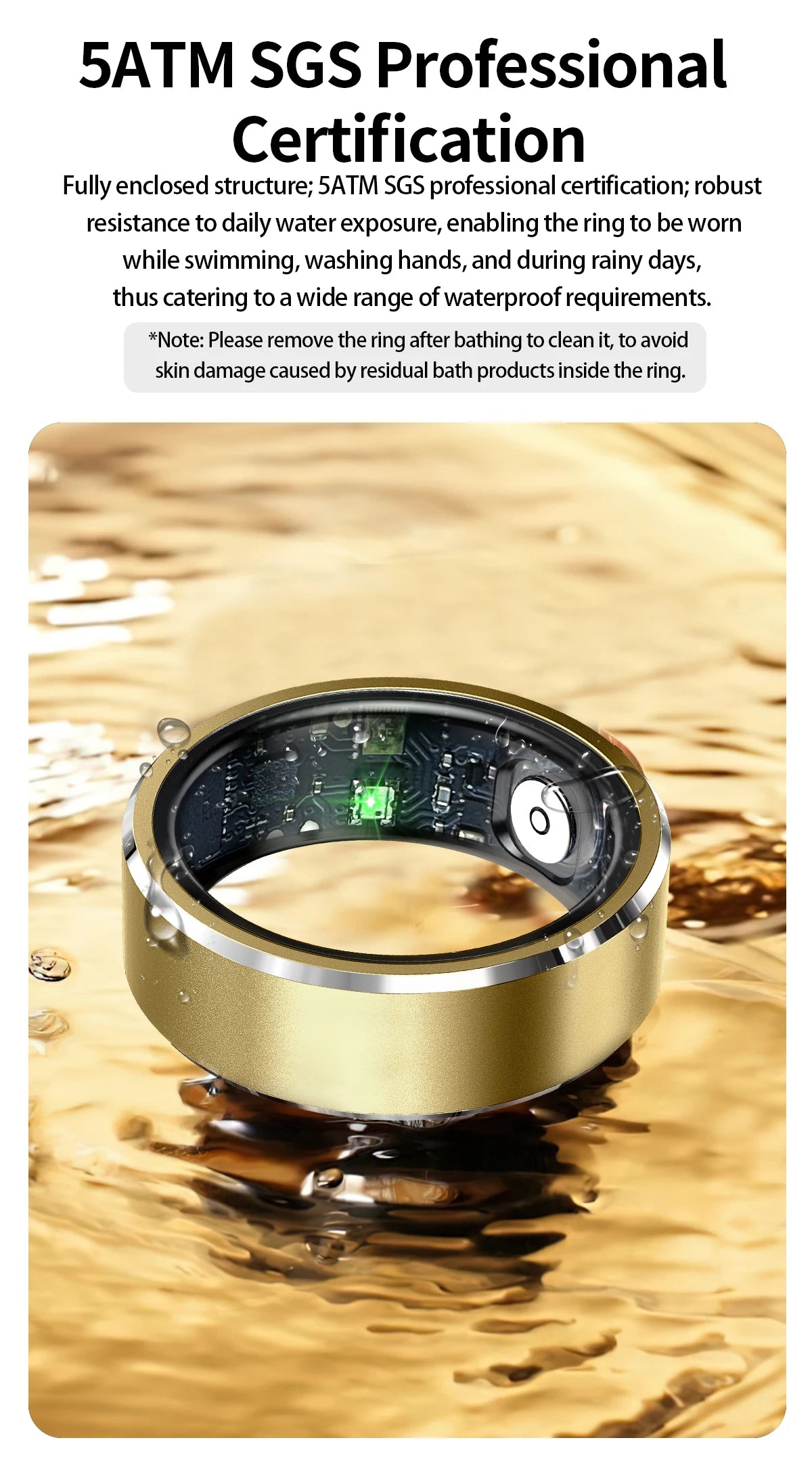 AuraRing™ smart ring for sleep, fitness, heartrat, and more.