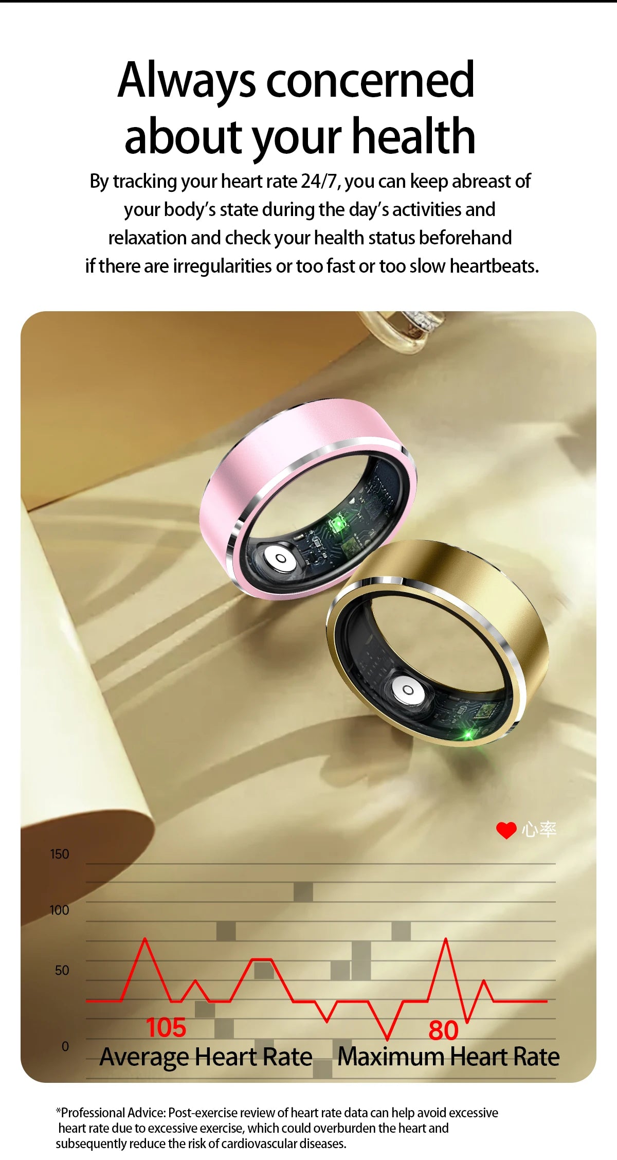 AuraRing™ smart ring for sleep, fitness, heartrat, and more.