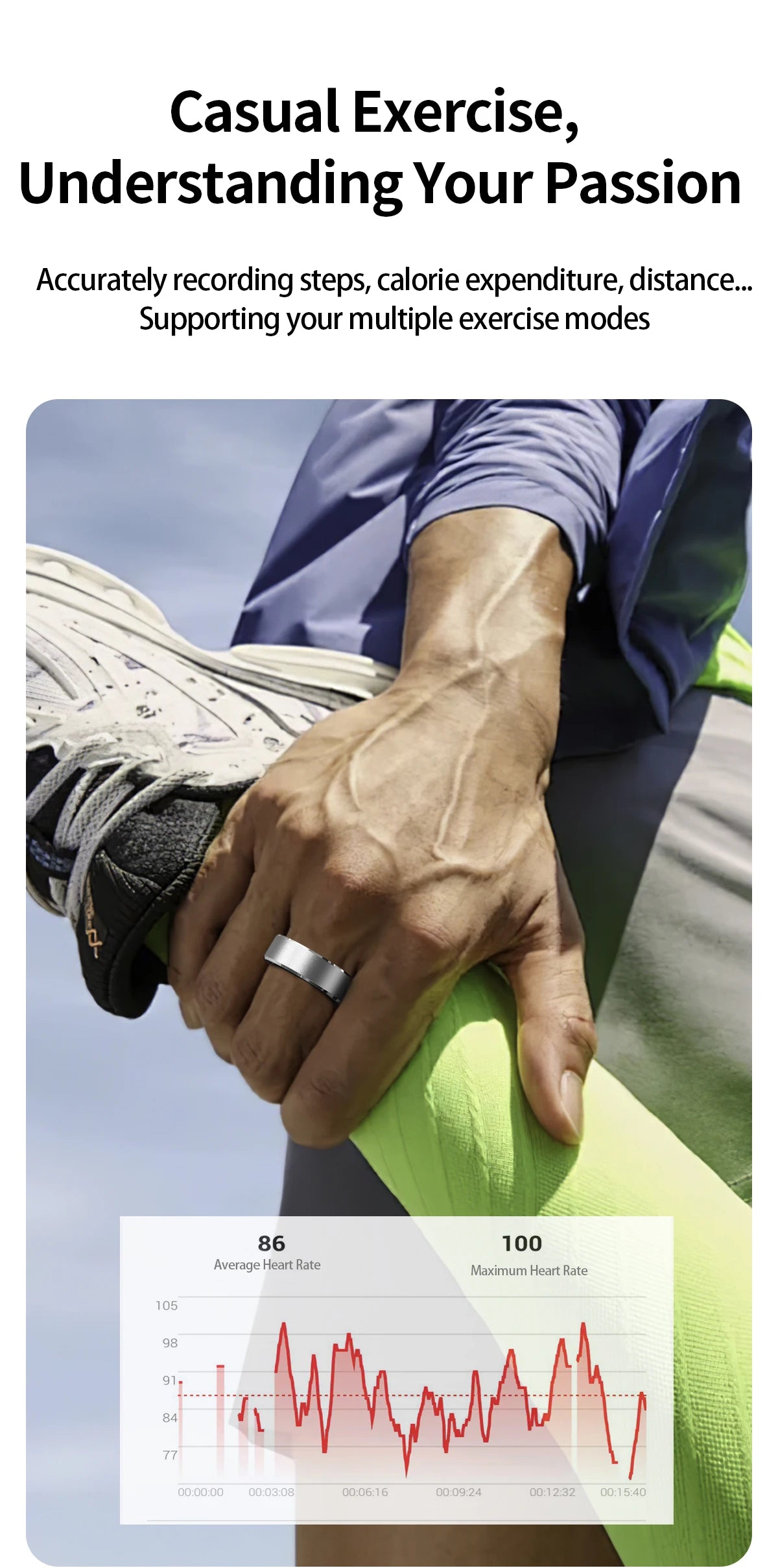 AuraRing™ smart ring for sleep, fitness, heartrat, and more.