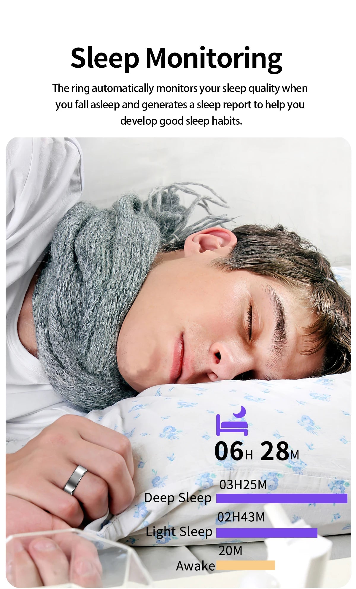 AuraRing™ smart ring for sleep, fitness, heartrat, and more.