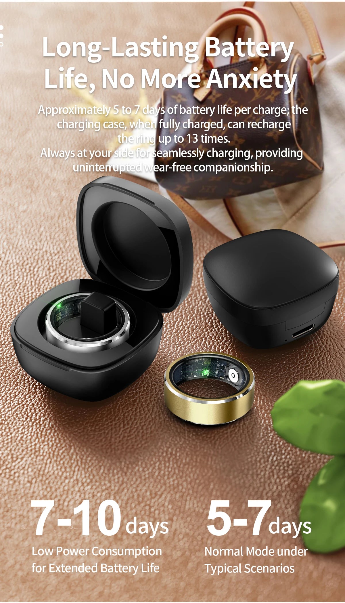 AuraRing™ smart ring for sleep, fitness, heartrat, and more.