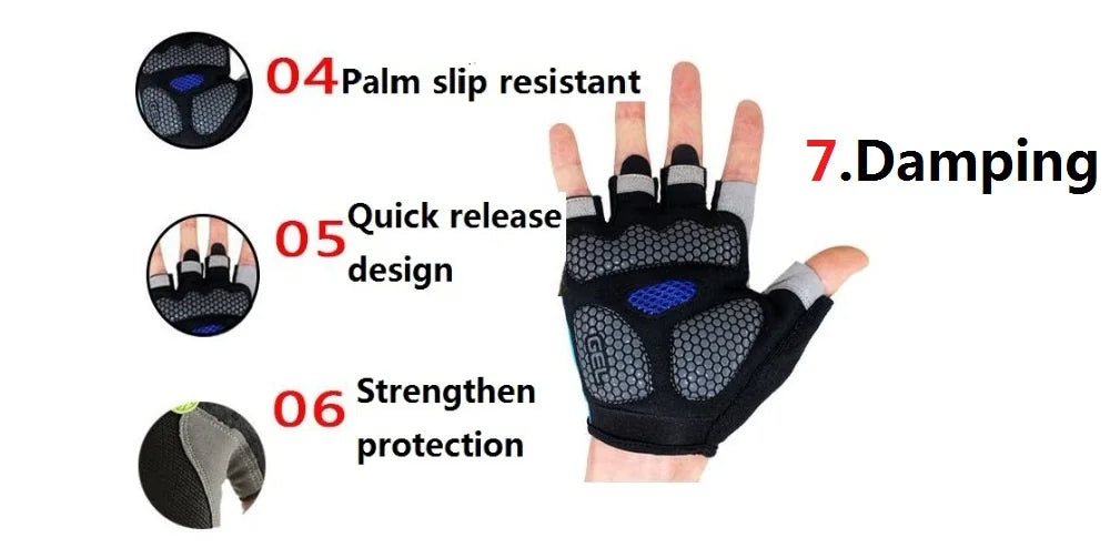 GripCycle™ fingerless gloves are perfect for maximizing muscle growth potential.
