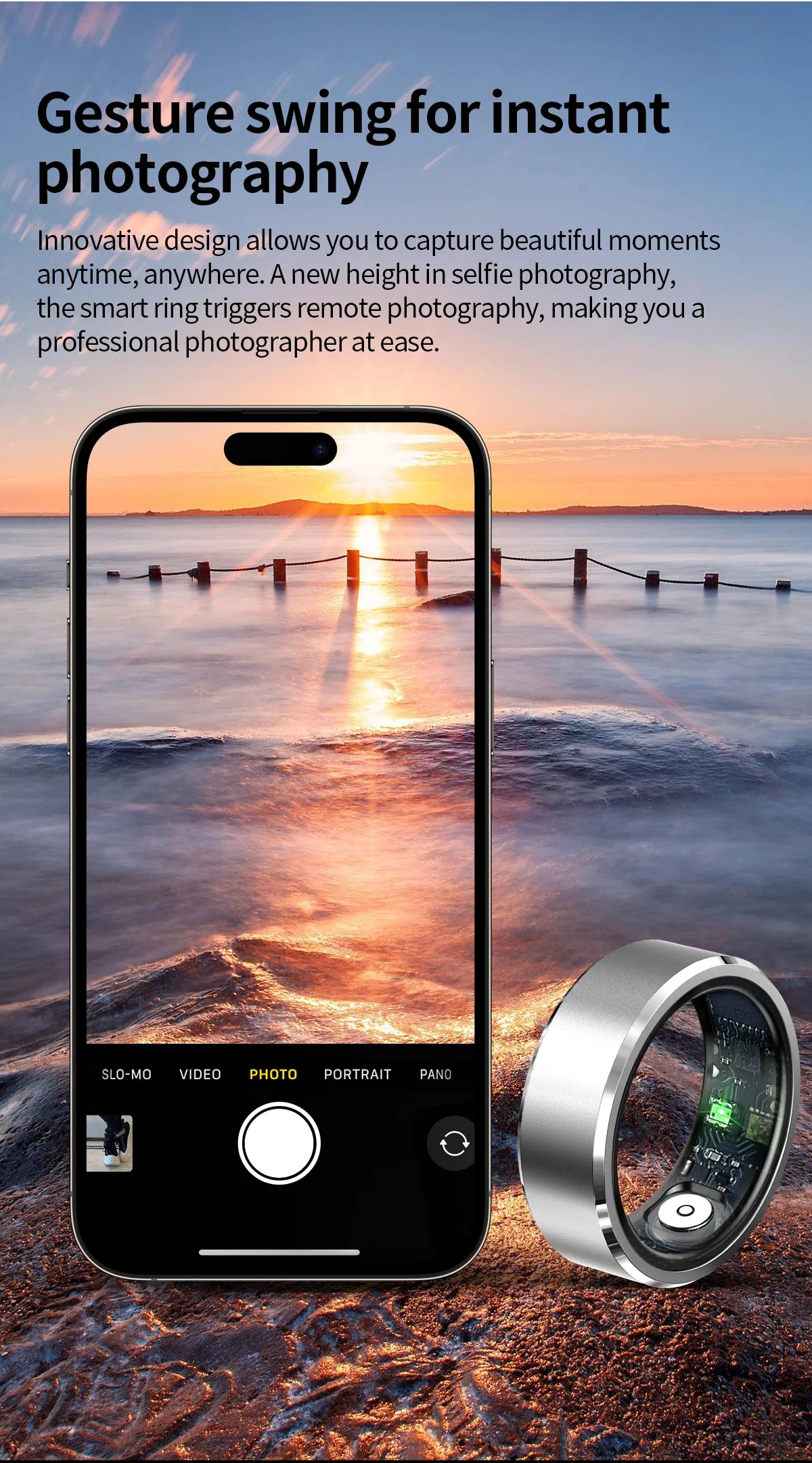 AuraRing™ smart ring for sleep, fitness, heartrat, and more.