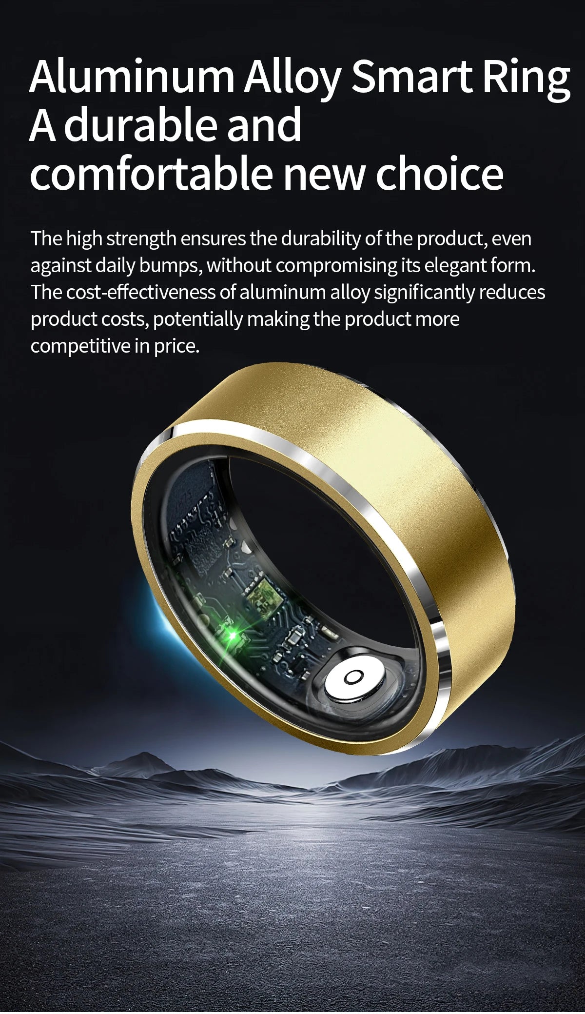 AuraRing™ smart ring for sleep, fitness, heartrat, and more.